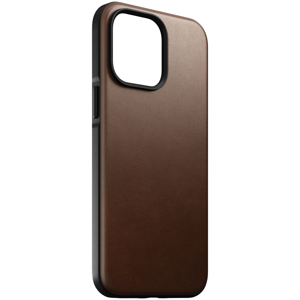 Nomad Leather Case with MagSafe for iPhone 14 Pro Max - Brown